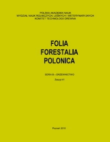 Folia Forestalia Polonica, Seria B - Drzewnictwo