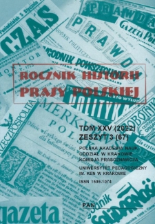 Rocznik Historii Prasy Polskiej