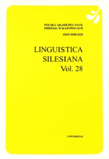 LINGUISTICA SILESIANA