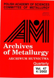 Archives of Metallurgy and Materials