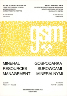 Gospodarka Surowcami Mineralnymi - Mineral Resources Management