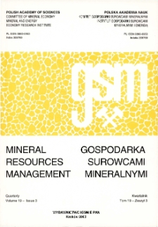 Gospodarka Surowcami Mineralnymi - Mineral Resources Management