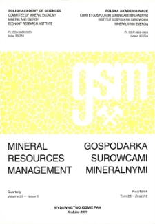 Gospodarka Surowcami Mineralnymi - Mineral Resources Management