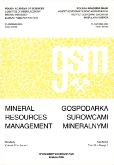 Gospodarka Surowcami Mineralnymi - Mineral Resources Management