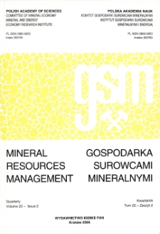 Gospodarka Surowcami Mineralnymi - Mineral Resources Management