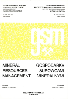 Gospodarka Surowcami Mineralnymi - Mineral Resources Management